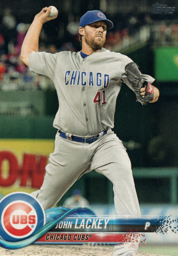 #171 John Lackey Chicago Cubs 2018 Topps Series 1 Baseball Card