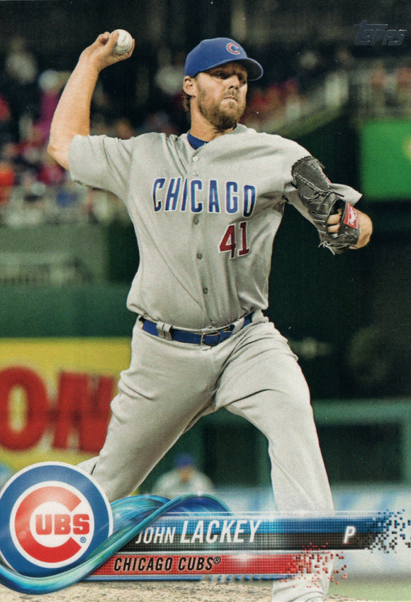 #171 John Lackey Chicago Cubs 2018 Topps Series 1 Baseball Card