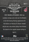 MM-11 Trevor Bauer Making Their Mark Cleveland Indians 2013 Topps Baseball Card