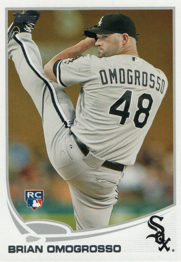 #474 Brian Omogrosso Chicago White Sox 2013 Topps Baseball Card DAL