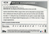 #474 Brian Omogrosso Chicago White Sox 2013 Topps Baseball Card DAL
