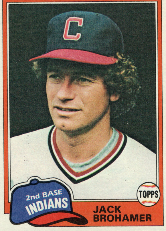 #462 Jack Brohamer Cleveland Indians 1981 Topps Baseball Card DAL