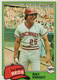 #325 Ray Knight Cincinnati Reds 1981 Topps Baseball Card DAL