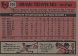 #263 Brian Downing Los Angeles Angels 1981 Topps Baseball Card DAM