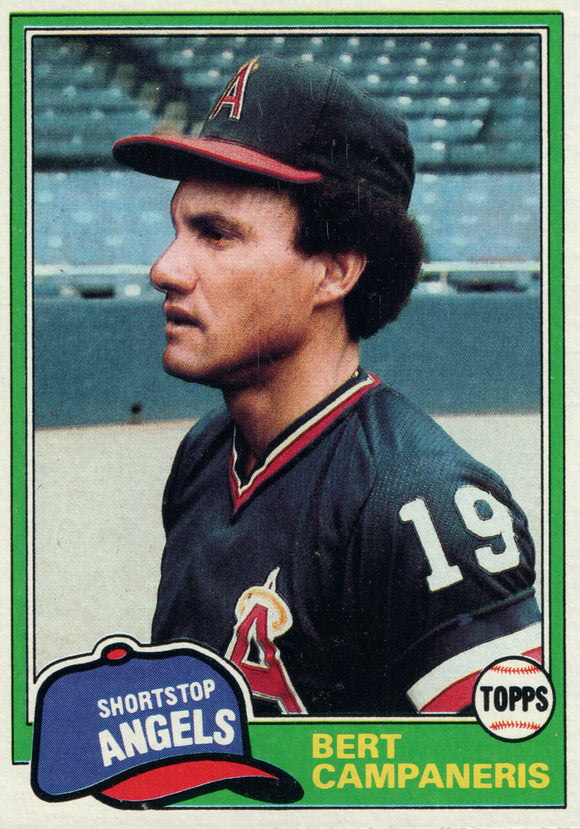 #410 Bert Campaneris Los Angeles Angels 1981 Topps Baseball Card DAM