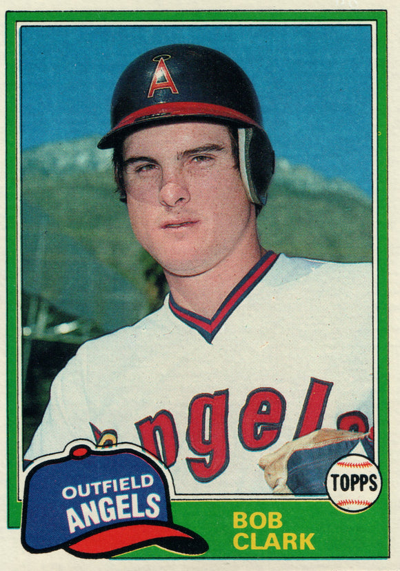 #288 Bob Clark Los Angeles Angels 1981 Topps Baseball Card DAM