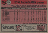 #398 Ross Baumgarten Chicago White Sox 1981 Topps Baseball Card DAM