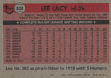 #332 Lee Lacy Pittsburgh Pirates 1981 Topps Baseball Card DAN