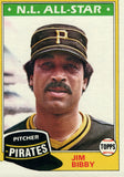 #430 Jim Bibby Pittsburgh Pirates 1981 Topps Baseball Card DAN