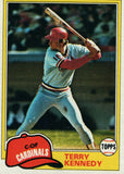 #353 Terry Kennedy St Louis Cardinals 1981 Topps Baseball Card DAN