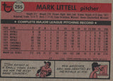 #255 Mark Littell St Louis Cardinals 1981 Topps Baseball Card DAN
