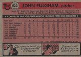 #523 John Fulgham St Louis Cardinals 1981 Topps Baseball Card DAN