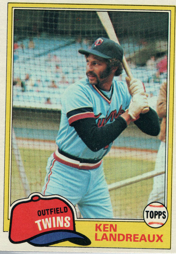 #219 Ken Landreaux Minnesota Twins 1981 Topps Baseball Card DAO