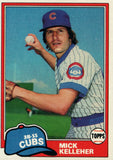 #429 Mick Kelleher Chicago Cubs 1981 Topps Baseball Card DAO