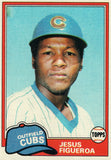 #533 Jesus Figueroa Chicago Cubs 1981 Topps Baseball Card DAO