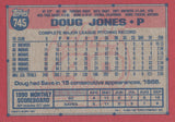 #745 Doug Jones Cleveland Indians 1991 Topps Baseball Card DAP