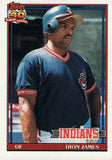 #117 Dion James Cleveland Indians 1991 Topps Baseball Card DAP