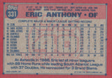 #331 Eric Anthony Houston astros 1991 Topps Baseball Card DAP