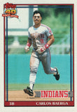 #147 Carlos Baerga Cleveland Indians 1991 Topps Baseball Card DAP