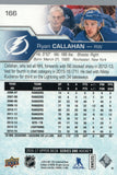 #166 Ryan Callahan Tampa Bay Lighting 2016-17 Uppr Deck Series 1 Hockey Card DAQ