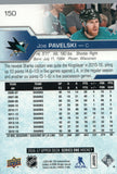 #150 Joe Pavelski San Jose Sharks 2016-17 Upper Deck Series 1 Hockey Card DAQ