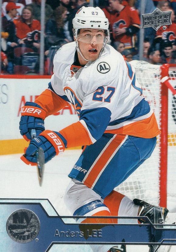 #117 Anders Lee New York Islanders 2016-17 Upper Deck Series 1 Hockey Card DAR