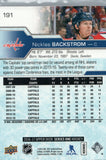#191 Nicklas Backstrom Washington Capitals 2016-17 Upper Deck Series 1 Hockey Card DAR