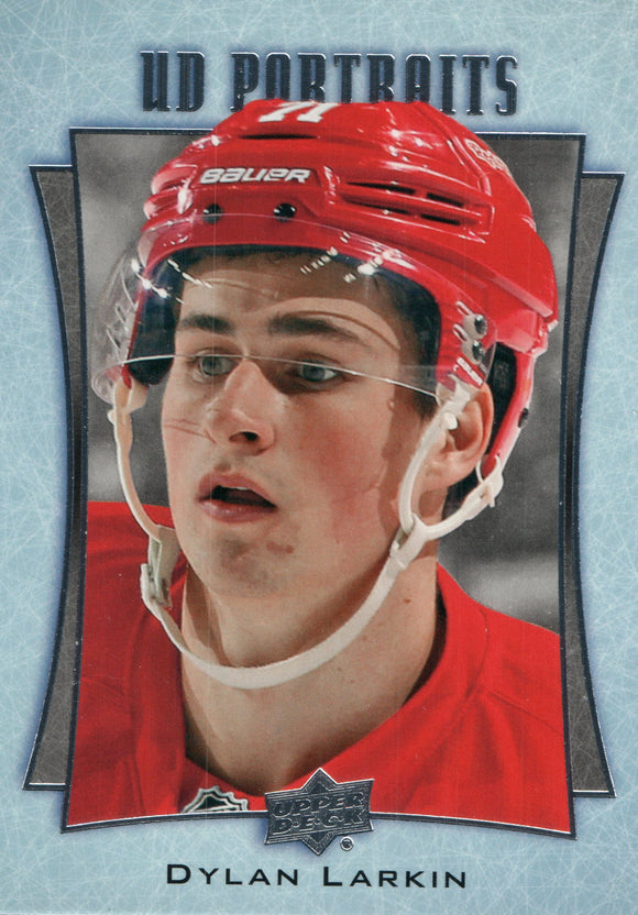 P-19 Dylan Larkin UD Portaits Detroit Red Wings 2016-17 Upper Deck Series 1 Hockey Card DAR