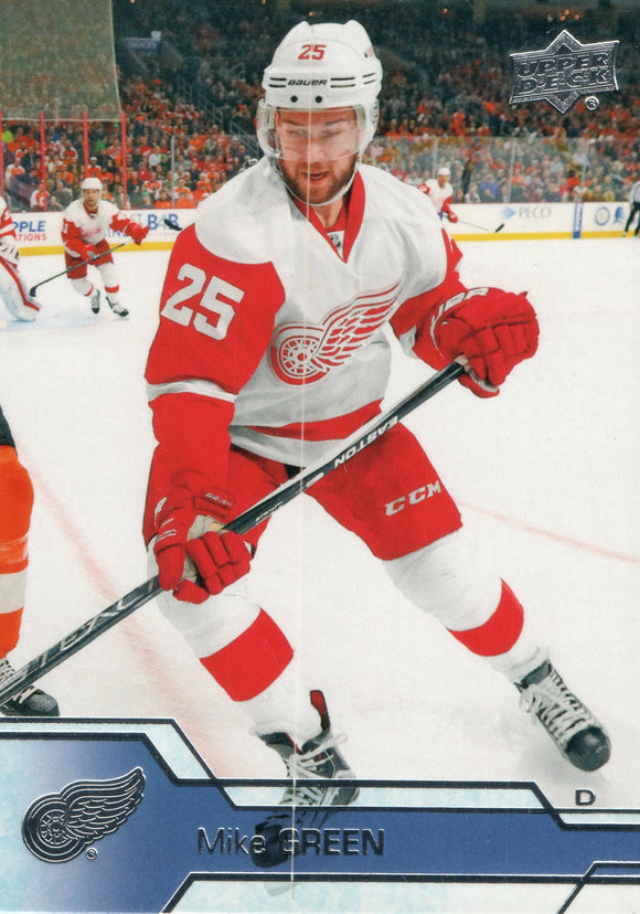 #68 Mike Green Detroit Red Wings 2016-17 Upper Deck Series 1 Hockey Card DAR