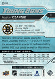 #244 Austin Czarnik Young Guns Boston Bruins 2016-17 Upper Deck Series 1 Hockey Card DAR