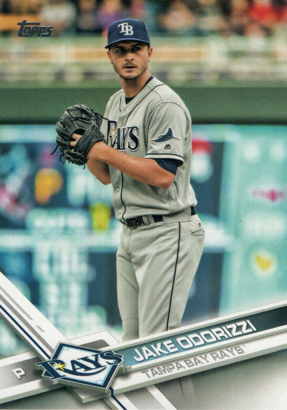 #488 Jake Odorizzi Tampa Bay Rays 2017 Topps Series 2 Baseball Card DAS