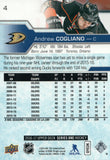 #4 Andrew Cogliano Anaheim Ducks 2016-17 Upper Deck Series 1 Hockey Card DAT