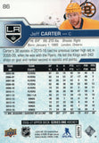 #86 Jeff Carter Los Angeles Kings 2016-17 Upper Deck Series 1 Hockey Card DAT