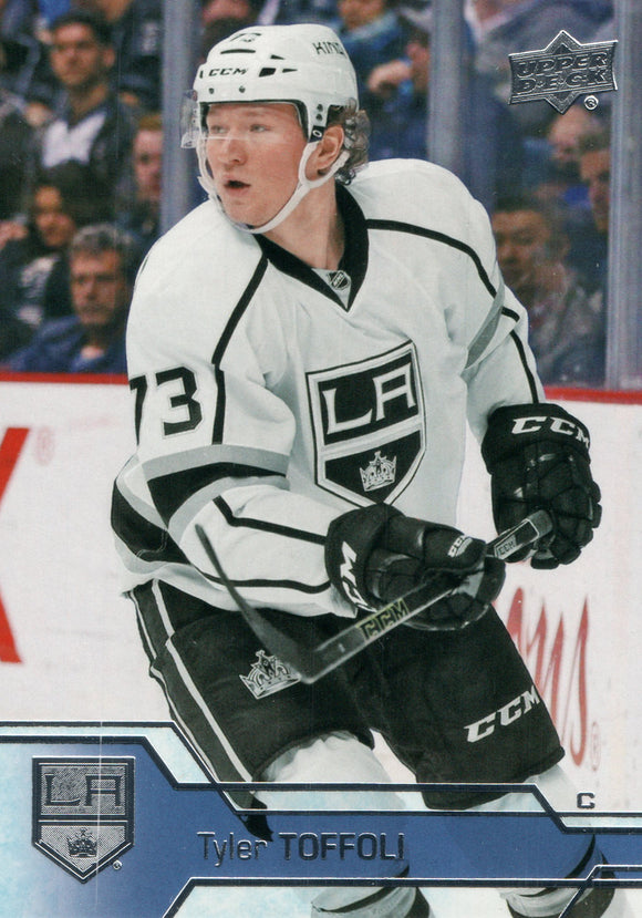 #92 Tyler Toffoli Los Angeles Kings 2016-17 Upper Deck Series 1 Hockey Card DAT