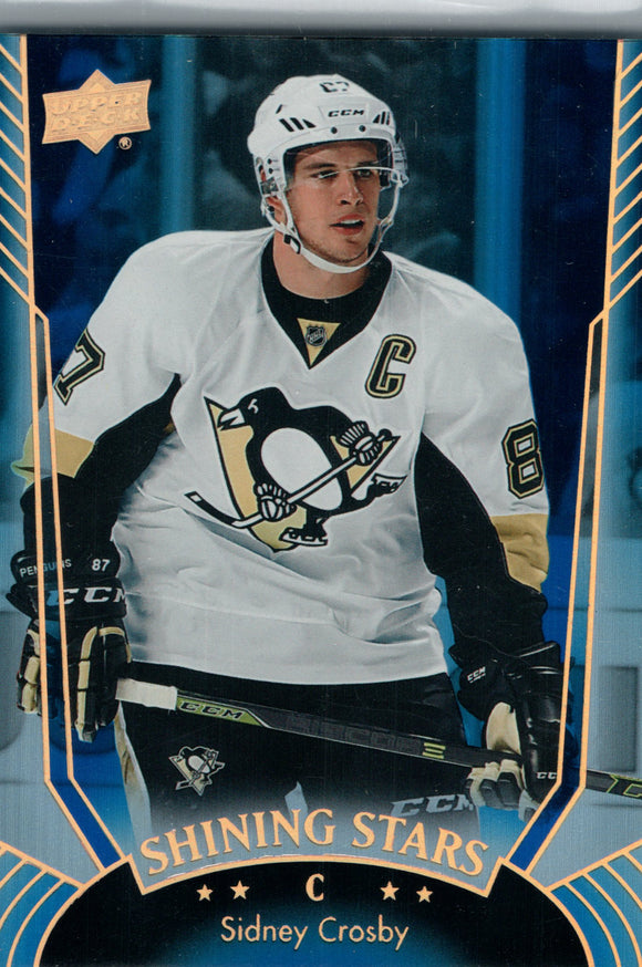SS-30 Sidney Crosby Shining Stars Pittsburgh Penguins 2016-17 Upper Deck Series 1 Hockey Card DAT