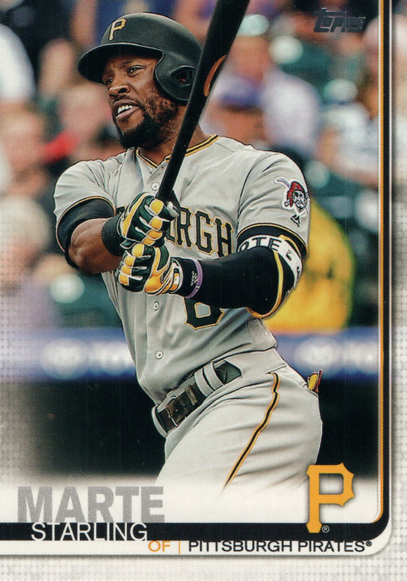 #253 Starling Marte Pittsburgh Pirates 2019 Topps Series 1 Baseball Card DAT