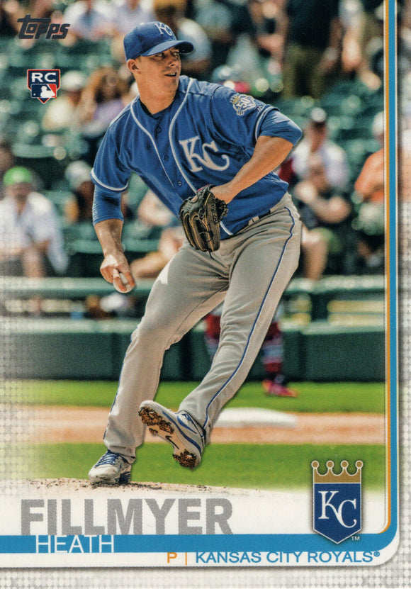 #326 Heath Fillmyer Rookie Kansas City Royals 2019 Topps Series 1 Baseball Card DAT