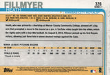 #326 Heath Fillmyer Rookie Kansas City Royals 2019 Topps Series 1 Baseball Card DAT