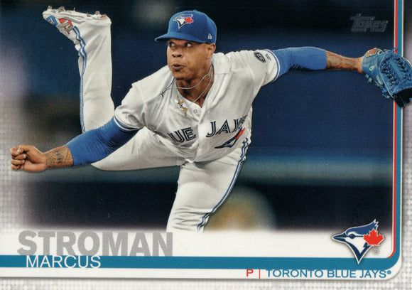 #37 Marcus Stroman Toronto Blue Jays 2019 Topps Series 1 Baseball Card DAU