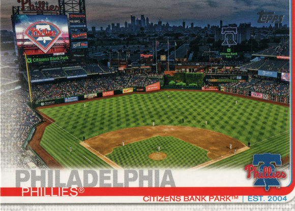 #187 Citizens Bank Park Philadelphia Phillies 2019 Topps Series 1 Baseball Card DAU