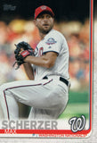 #344 Max Scherzer Washington Nationals 2019 Topps Series 1 Baseball Card DAU