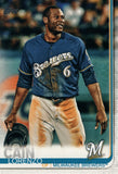 #330 Lorenzo Cain Milwaukee Brewers 2019 Topps Series 1 Baseball Card DAV