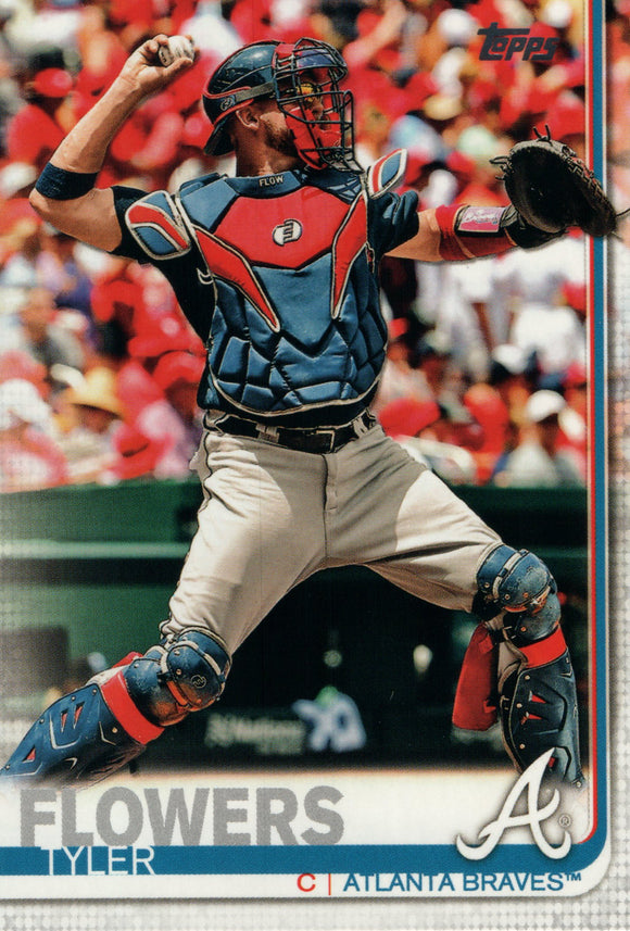 #244 Tyler Flowers Atlanta Braves 2019 Topps Series 1 Baseball Card DAV