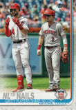 #145 Gritty Players Share Second NL Nails Cincinnati Reds 2019 Topps Series 1 Baseball Card DAW