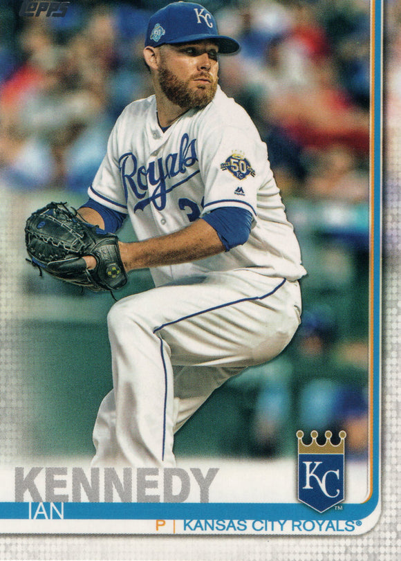 #108 Ian Kennedy Kansas City Royals 2019 Topps Series 1 Baseball Card DAW