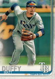 #185 Matt Duffy Tampa Bay Rays 2019 Topps Series 1 Baseball Card DAW