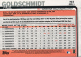 #297 Paul Goldschmidt Arizona Diamondbacks 2019 Topps Series 1 Baseball Card DAW