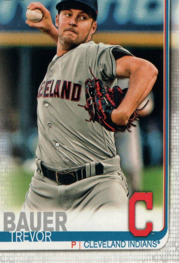#110 Trevor Bauer Cleveland Indians 2019 Topps Series 1 Baseball Card DAW