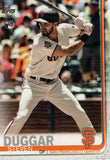 #190 Steven Duggar Rookie San Francisco Giants 2019 Topps Series 1 Baseball Card DAW