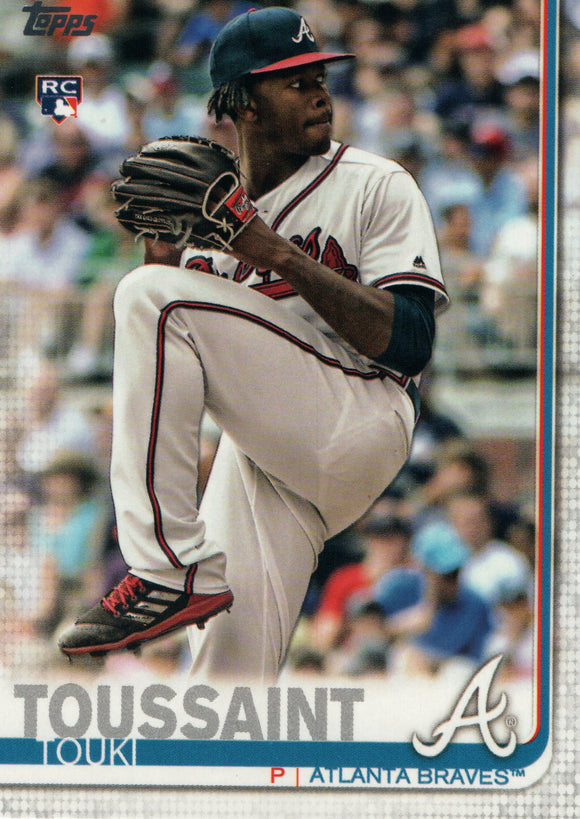 #61 Touki Tousaint Atlanta Braves 2019 Topps Series 1 Baseball Card DAW